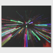Papier Cadeau Tableau abstrait rouge, vert et bleu (Plat)