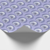 Papier Cadeau Tableau blanc standard de caniche - Art original d (Coin)