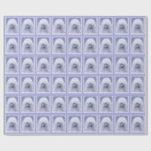 Papier Cadeau Tableau blanc standard de caniche - Art original d (Plat)
