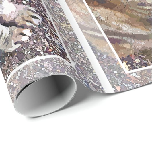 PAPIER CADEAU TABLEAU CAT (Coin rond)