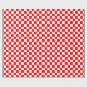 Papier Cadeau Tableau de bord classique rouge et blanc par STayl (Plat)