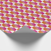 Papier Cadeau Tableau de bord orange et rose (Coin)