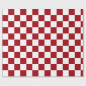 Papier Cadeau Tableau de bord rouge et blanc (Plat)