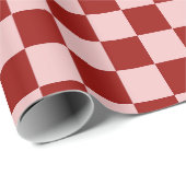 Papier Cadeau Tableau de bord rouge et rose (Coin rond)