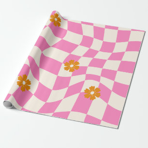 Papier Cadeau Tableau de contrôle floral de marguerite super, Wr