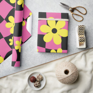 Papier Cadeau Tableau de contrôle floral de marguerite super, Wr