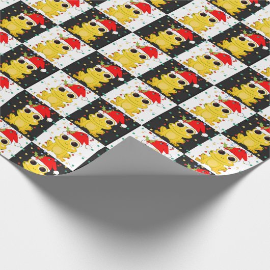 Papier Cadeau Tableau de contrôle FROG PÈRE NOËL de Noël (Coin)