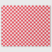 Papier Cadeau Tableau de contrôle rouge et blanc (Plat)