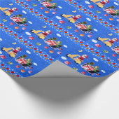 Papier Cadeau Tableau de livraison de Noël Labrador (Coin)