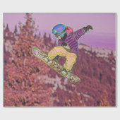Papier Cadeau Tableau de snowboard (Plat)