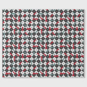 Papier Cadeau Tableau d'échecs rétro (Plat)