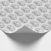 Papier Cadeau Tableau Dogo Argentino - Art Chien original (Coin)