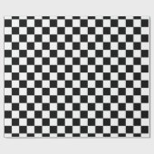 Papier Cadeau Tableau noir et blanc (Plat)