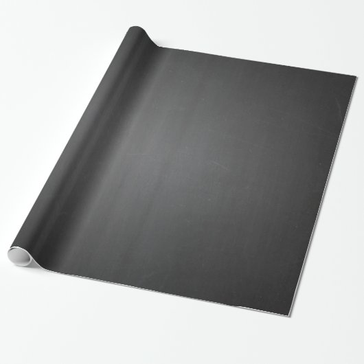 Papier Cadeau Tableau noir rustique imprimé (Déroulé)