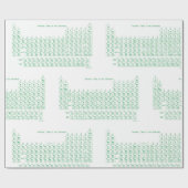 Papier Cadeau "Tableau périodique" (Plat)