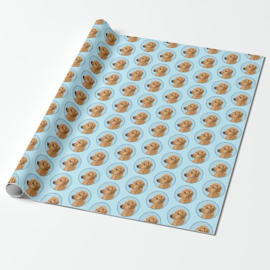 Papier Cadeau Tableau Rhodesian Ridgeback - Art Chien original (Déroulé)