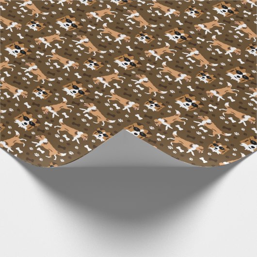 Papier Cadeau Tablettes Shetland Sheepdog Papier à enveloppement (Coin)