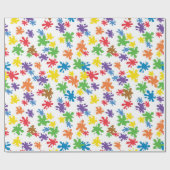 Papier Cadeau Tache de peinture  (Plat)