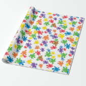 Papier Cadeau Tache de peinture  (Déroulé)