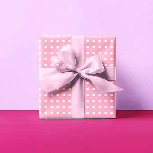 Papier Cadeau Tache rose