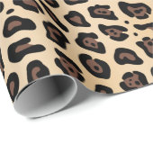 Papier Cadeau Taches de Beige (Coin rond)