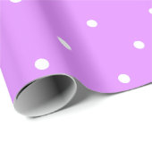 Papier Cadeau Taches de Léopard Lilas Clair (Coin rond)