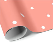 Papier Cadeau Taches de saumon (Coin rond)