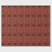 Papier Cadeau Tack de Rodéo Cowboy (Plat)