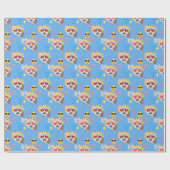 Papier Cadeau taco cat emoji (Plat)