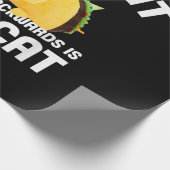 Papier Cadeau Taco Chat Écrit À L'Arrière Est Taco Chat (Coin)