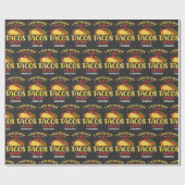 Papier Cadeau Taco Funny Dit Que J'Aime Vraiment Les Tacos (Plat)