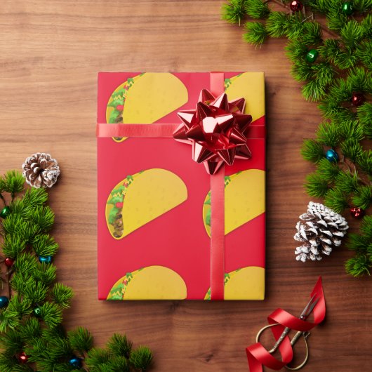 PAPIER CADEAU TACO TACOS JOURNAL DE NOËL (Cadeau de vacances)