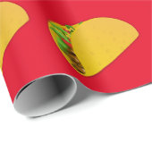 PAPIER CADEAU TACO TACOS JOURNAL DE NOËL (Coin rond)