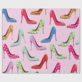 Papier Cadeau talons hauts motif (Plat)