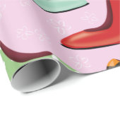 Papier Cadeau talons hauts motif (Coin rond)