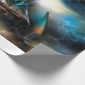 Papier Cadeau Tamalin 5 Science Fiction Fractal (Coin)