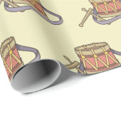 Papier Cadeau Tambour de jouets (Coin rond)