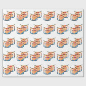 Papier Cadeau Tambours de piège (Plat)