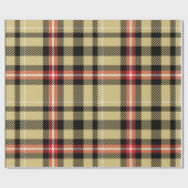 Papier Cadeau Tan and Red Twill plaid (Plat)