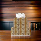 Papier Cadeau Tan Bronze Art Russe Casse-noix