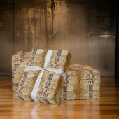 Papier Cadeau Tan Bronze Art Russe Casse-noix