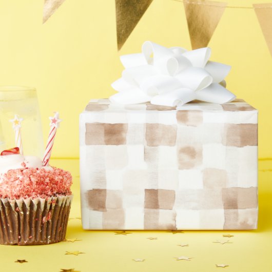 Papier Cadeau Tan Brown (Fête d'anniversaire)