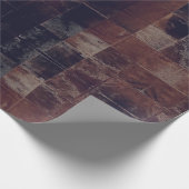 Papier Cadeau Tan Cowhide Patchwork Imprimer papier d'emballage (Coin)