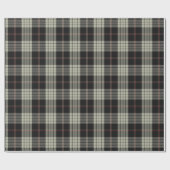Papier Cadeau Tan Noir Écru Rouge Tartan Plaid (Plat)