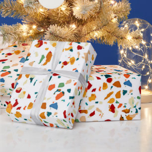 Papier Cadeau Tan Terrazzo