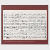 Papier Cadeau "Tandis que les bergers observaient leurs (Plat)