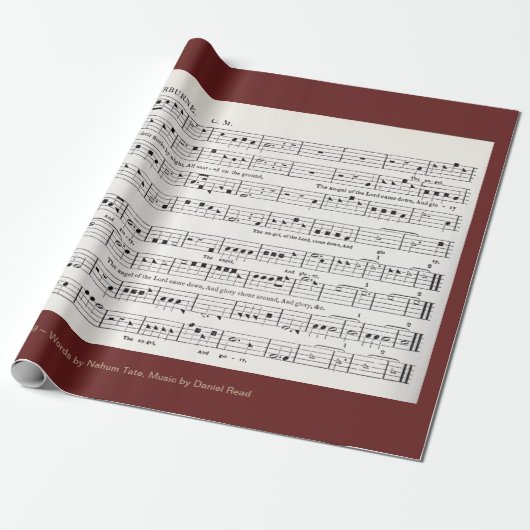 Papier Cadeau "Tandis que les bergers observaient leurs (Déroulé)