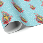 Papier Cadeau Tanga the Seahorse Wrapping Paper (Coin rond)