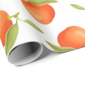 Papier Cadeau Tangerines (Coin rond)