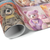 Papier Cadeau Tant de Nounours (Coin rond)